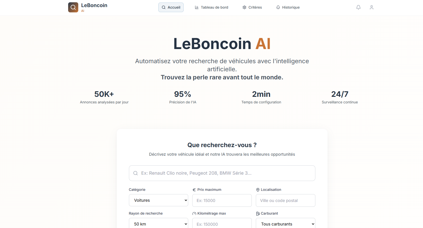 LeBonCoinAi - Recherche d'annonces automatisée