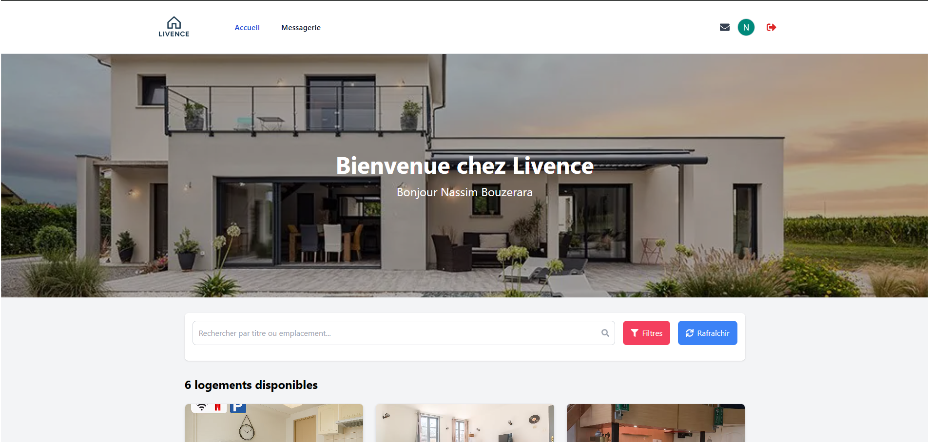 Livence - Plateforme de réservation