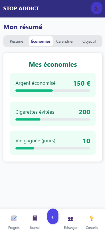 Stop Addict - Application d'aide au sevrage